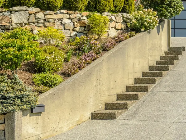 Drainage and planting upgrade for a Talus home during wet Issaquah winter conditions
